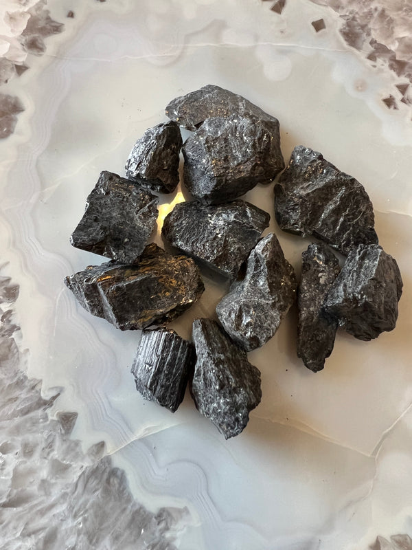 Black Tourmaline Chunk Small  stone of protection